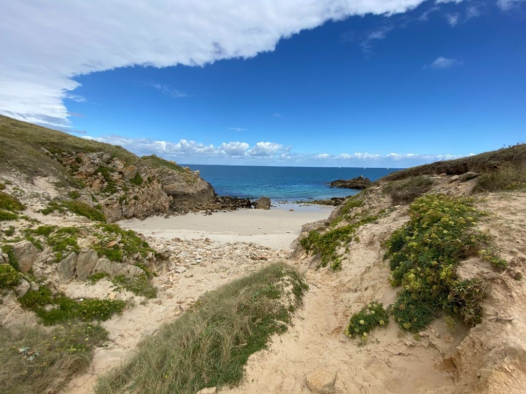 Chemin vers une crique à Hoëdic